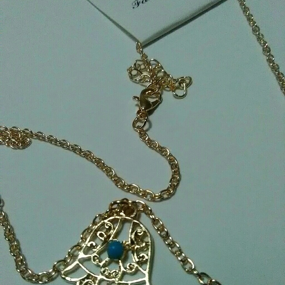 2 Brilliant Lady Hand Hamsa Gold Plated Necklaces - Picture 4 of 4